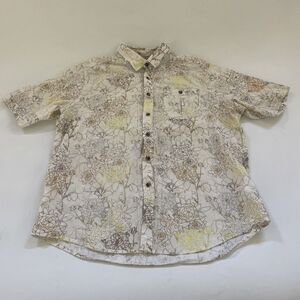 Vintage Sean John Linen Shirt Floral Casual Travel Beach Mens Button Down 2XL